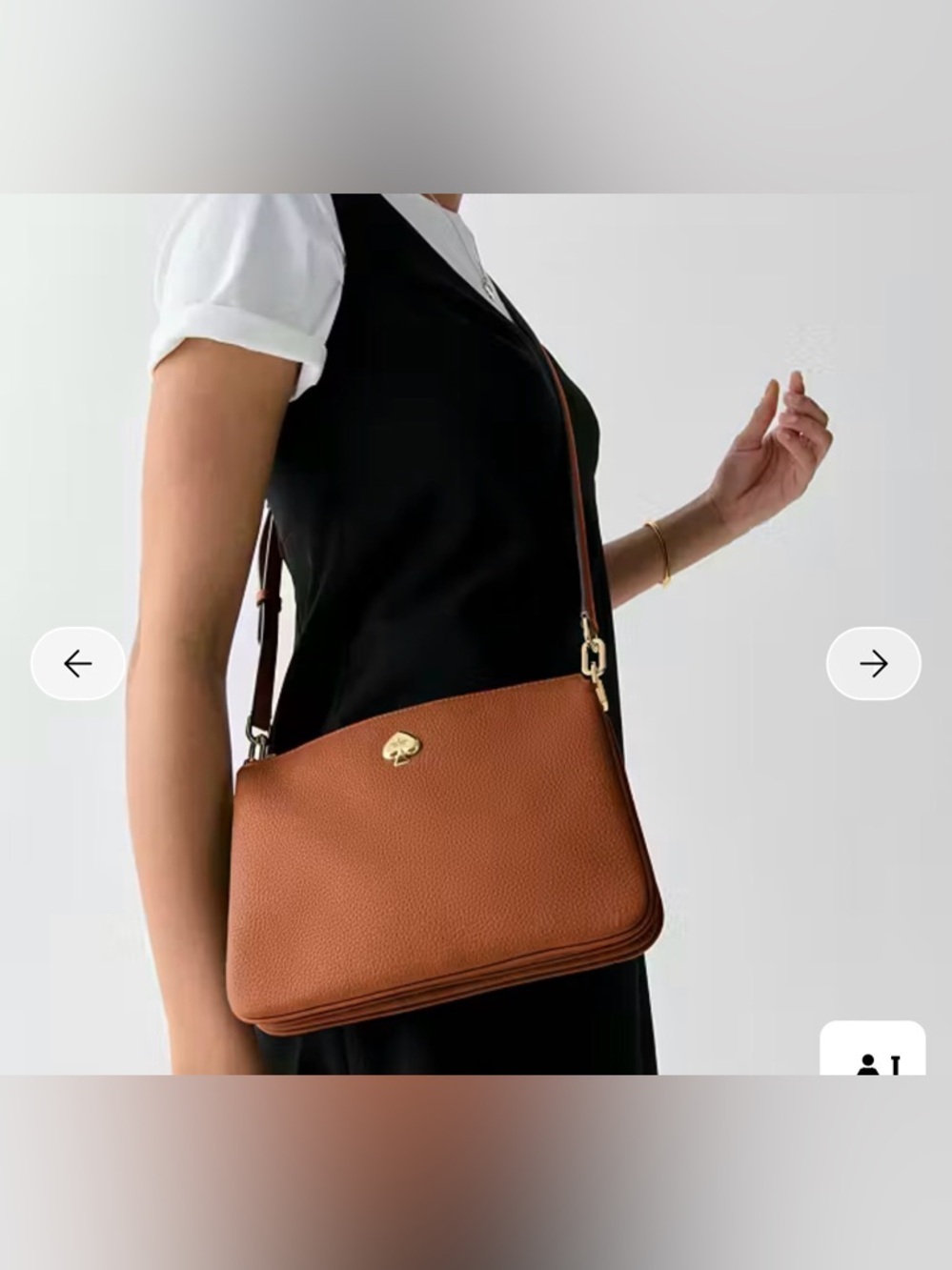 Kayla Small Triple Compartment
Crossbody Warm Gingerbread. NWT 
Original $329